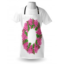 Pink Blossoms Wreath Apron