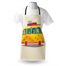 Hippies on Summer Van Apron