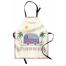 Grunge Beach Words Apron