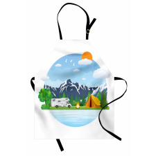 Forest Camping Summer Apron