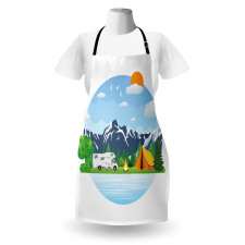 Forest Camping Summer Apron