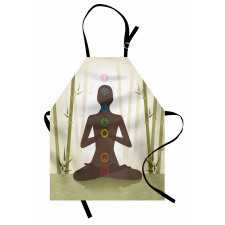 Yoga in Bamboo Stems Apron