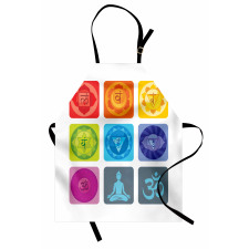 Round Edges Figures Yoga Apron