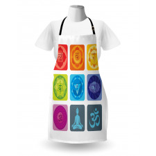 Round Edges Figures Yoga Apron