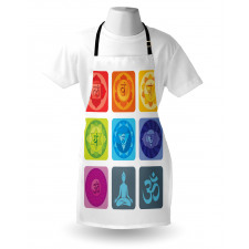 Round Edges Figures Yoga Apron