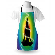 Concentric Rainbow Color Apron