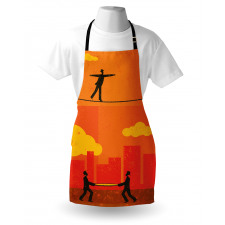 Men Walk Tightrope Net Apron