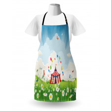 Sunny Sky Grass Tent Apron