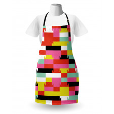 Geometric Blocks Lines Apron