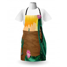 Desert Cactus and Bird Apron