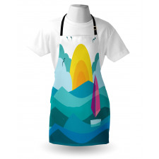 Sunny Sea Sail Ship Apron