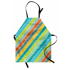 Diagonal Strips Apron