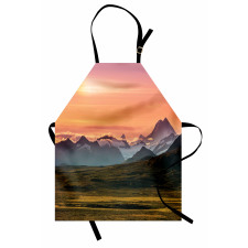 Mountains and Sunset Apron