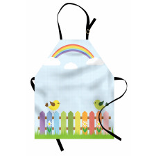 Birds on Fence Apron