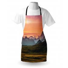 Mountains and Sunset Apron