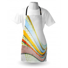Curved Stripes Apron