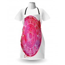 Pink Watercolor Mandala Apron