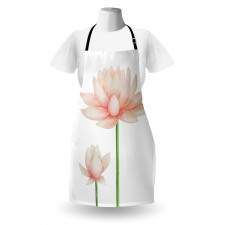 Pastel Blooming Lotus Apron