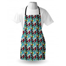 Grungy Geometric Art Apron