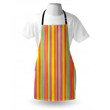 Vertical Colorful Lines Apron