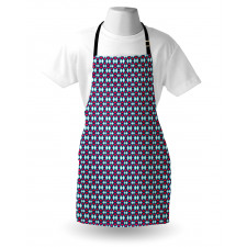 Retro Curves Boho Apron