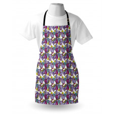 Vintage Lupin Bouquets Apron