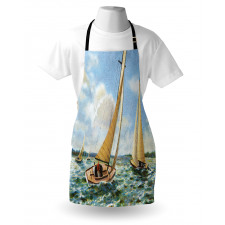 Sailing Wavy Sea Apron