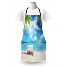 Exotic Beach Palms Apron