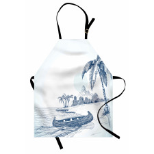 Island Beach Art Apron