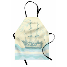 Ship Waves Clouds Apron