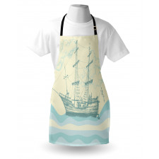 Ship Waves Clouds Apron