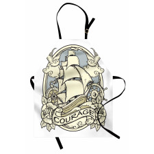 Ship Ornament Art Apron