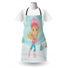 Little Girl Skating Apron