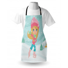 Little Girl Skating Apron