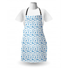 Blue White Apron