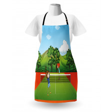 Friends Play Tennis Apron