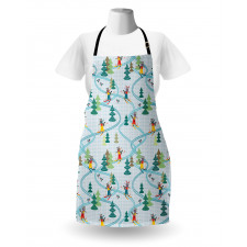 Skiing Raccoon Apron