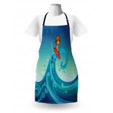 Surfing Baby Waves Apron