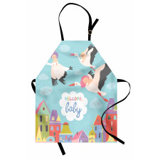 Cartoon Storks Apron