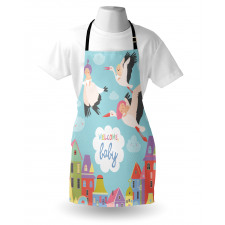 Cartoon Storks Apron