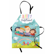 Happy Kids on a Swing Apron