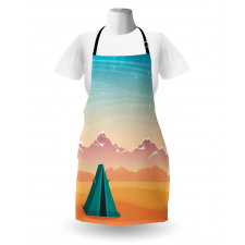 Travel Tent Mountains Apron