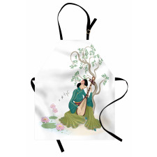 Woman Music Instrument Apron