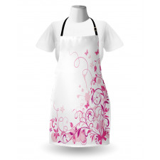 Swirls Butterflies Leaves Apron