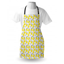 Sketched Lemon Pattern Apron