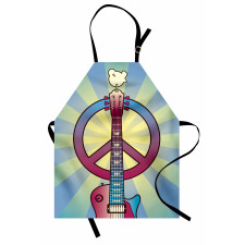 Woodstock Music Theme Apron