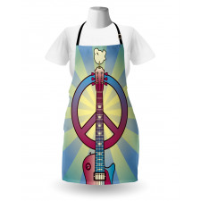 Woodstock Music Theme Apron