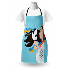 Girl with Peace Dove Apron