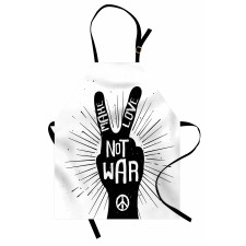 Sixties Pacifist Slogan Apron