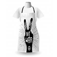 Sixties Pacifist Slogan Apron